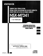 Aiwa CX-NMT240 Operating Instructions Manual preview