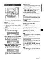 Предварительный просмотр 21 страницы Aiwa CX-NMT240 Operating Instructions Manual