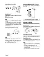 Preview for 6 page of Aiwa CX-NMT50 Operating Instructions Manual