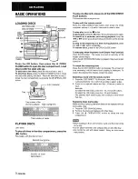 Preview for 10 page of Aiwa CX-NMT50 Operating Instructions Manual