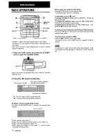 Preview for 12 page of Aiwa CX-NMT50 Operating Instructions Manual