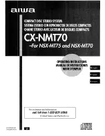 Aiwa CX-NMT70 Operating Instructions Manual предпросмотр