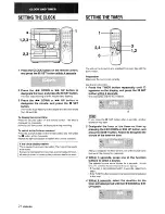 Preview for 22 page of Aiwa CX-NMT70 Operating Instructions Manual