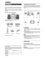 Предварительный просмотр 4 страницы Aiwa CX-NMT960 Operating Instructions Manual