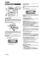 Предварительный просмотр 12 страницы Aiwa CX-NMT960 Operating Instructions Manual