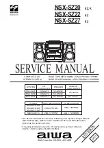 Aiwa CX-NSZ20 Service Manual preview