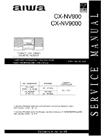 Aiwa CX-NV900 Service Manual предпросмотр