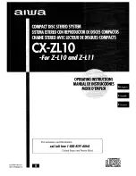 Aiwa CX-ZL10 Operating Instructions Manual preview