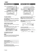 Preview for 8 page of Aiwa CX-ZL10 Operating Instructions Manual