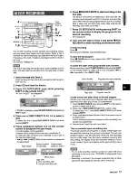 Предварительный просмотр 13 страницы Aiwa CX-ZL720 Operating Instructions Manual