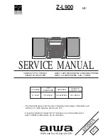 Preview for 1 page of Aiwa CX-ZL900 Service Manual