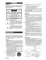 Preview for 2 page of Aiwa CX-ZR774 Operating Instructions Manual