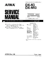 Aiwa DX-N3 Service Manual preview