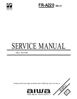 Preview for 1 page of Aiwa FR-A220 Service Manual