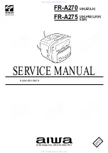 Preview for 1 page of Aiwa FR-A270 Servise Manual