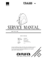 Preview for 1 page of Aiwa FR-A305 HS Service Manual