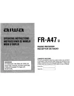 Aiwa FR-A47 Operating Instructions Manual preview