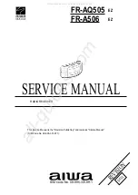 Preview for 1 page of Aiwa FR-A506 Service Manual