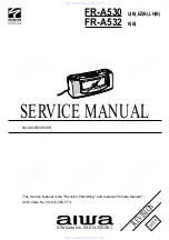 Preview for 1 page of Aiwa FR-A530 Service Manual