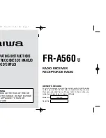 Aiwa FR-A560 Operating Instructions Manual preview