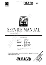 Preview for 1 page of Aiwa FR-A705 Service Manual