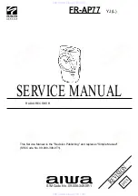 Preview for 1 page of Aiwa FR-AP77 Service Manual