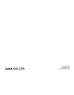 Preview for 24 page of Aiwa FR-C150 Operating Instructions Manual