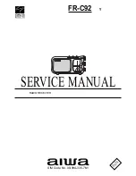 Aiwa FR-C92 Service Manual предпросмотр