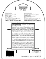 Preview for 1 page of Aiwa HP-X223 Owner'S Manual