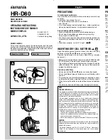 Aiwa HR-D80 Operating Instructions preview