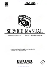 Aiwa HS-EM50 Service Manual preview