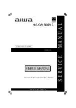 Aiwa HS-GM800M3 Service Manual preview