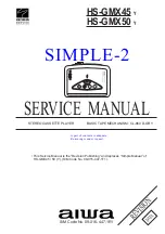 Aiwa HS-GMX45 Y Service Manual preview