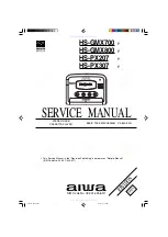 Aiwa HS-GMX700 Service Manual preview