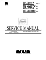 Aiwa HS-JX807 Service Manual preview