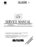 Aiwa HS-JX809 Service Manual preview