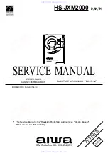 Aiwa HS-JXM2000AH Service Manual preview