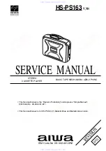 Предварительный просмотр 1 страницы Aiwa HS-PS163 Service Manual