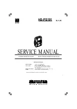 Aiwa HS-PS191 Service Manual preview