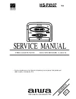 Preview for 1 page of Aiwa HS-PX107 Y Service Manual