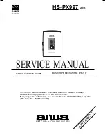 Preview for 1 page of Aiwa HS-PX99 Service Manual