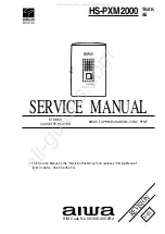 Preview for 1 page of Aiwa HS-PXM2000 Service Manual