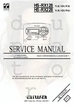 Preview for 1 page of Aiwa HS-RX128 Service Manual