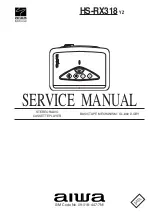 Preview for 1 page of Aiwa HS-RX318 Service Manual