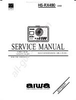 Предварительный просмотр 1 страницы Aiwa HS-RX490 Service Manual