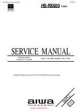 Aiwa HS-RX500 Service Manual preview