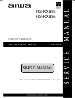 Aiwa HS-RX693 Service Manual preview