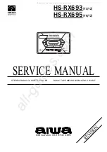 Aiwa HS-RX693UZ Service Manual предпросмотр