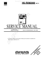 Aiwa HS-RXM2000AH Service Manual preview