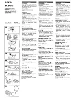 Preview for 1 page of Aiwa HS-SP190 Operating Instructions